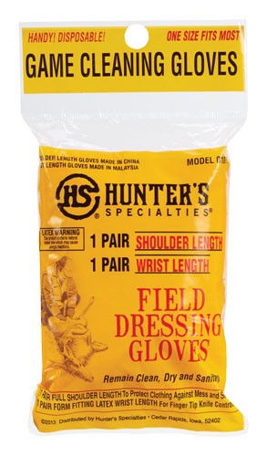 HS Field Dressing Gloves Shoulder&wrist Length 1PR EA