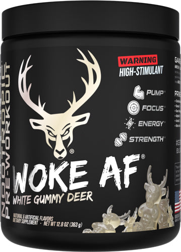 Bucked UP Pre-workout Woke AF White Gummy Deer 30 Servings