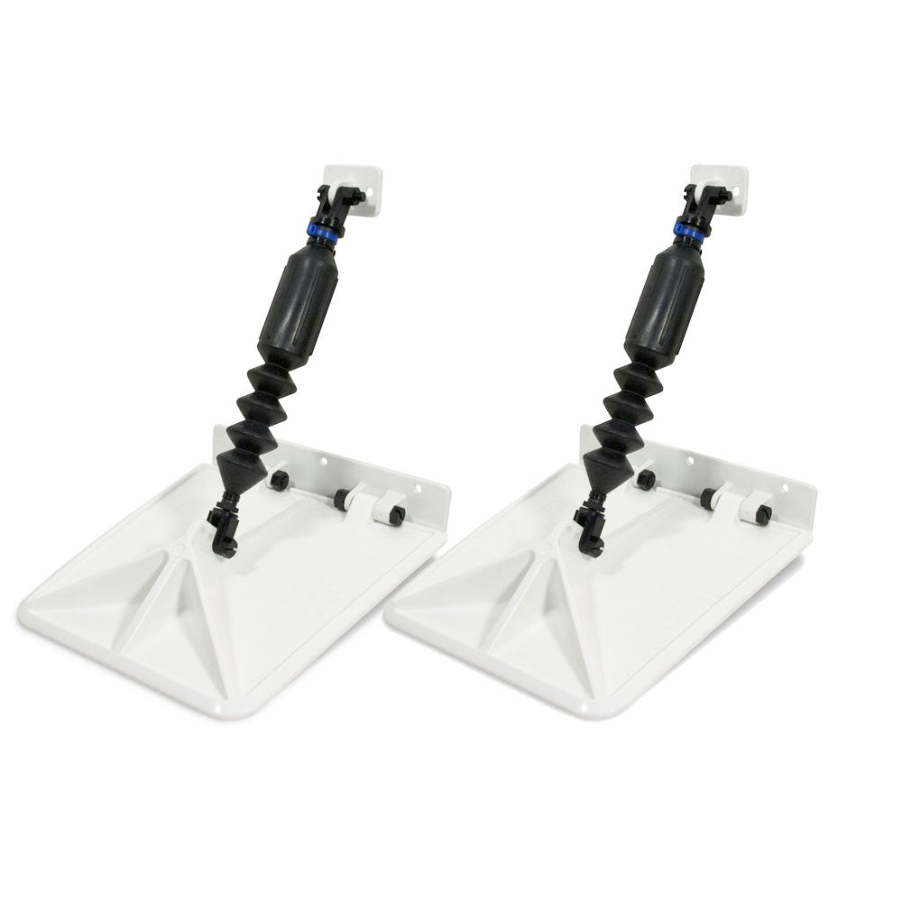 Smart Tabs SX Trim Tabs by Lectrotab 9.5” x 10” f/13'-15’ Boat w/30 - 40HP - White