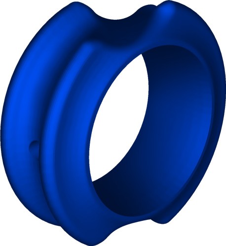 G5 Peep Sight Meta PRO Large Hunter 1/4" Blue