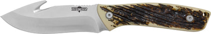 Camillus Western Crosstrail GUT Hook 4.25" SS Blade Antler