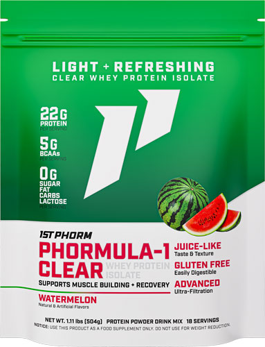 1ST Phorm Phormula 1 Clear Protein Powder Watermelon