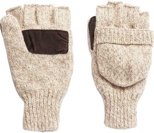 HOT Shot Basics Ragg Wool Pop- TOP Mitten Insulated Oatmeal