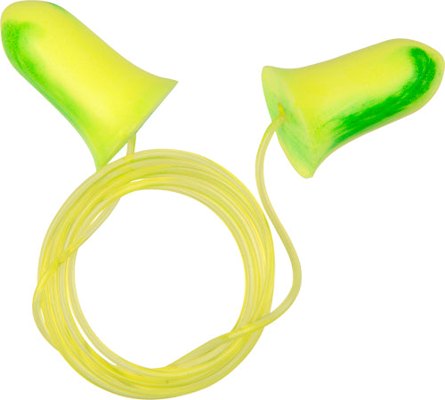 Ultrx Tethered Tapered Foam EAR Plugs 5-pair Lime/yellow