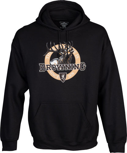 Browning Hoodie Vintage Emblem ELK Black Xxlarge