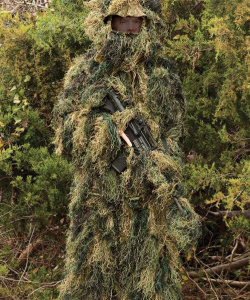 RED Rock Ghillie Suit Woodland 5 Piece Adult Medium/large
