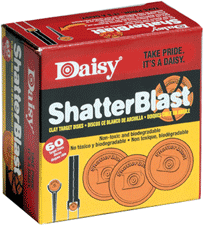 Daisy Shatterblast Targets 2" 60pk Non-toxic Biodergradable