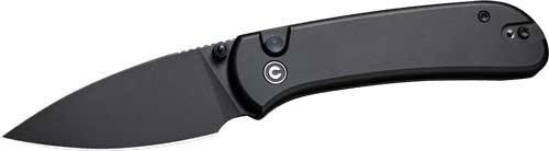 Civivi Knife Quibit 2.98" Blk/ BLK Stonewash Button Lock