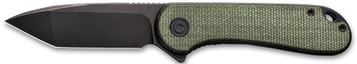 Civivi Knife Elementum 2.96" Green Micarta/black D2 Clam PK