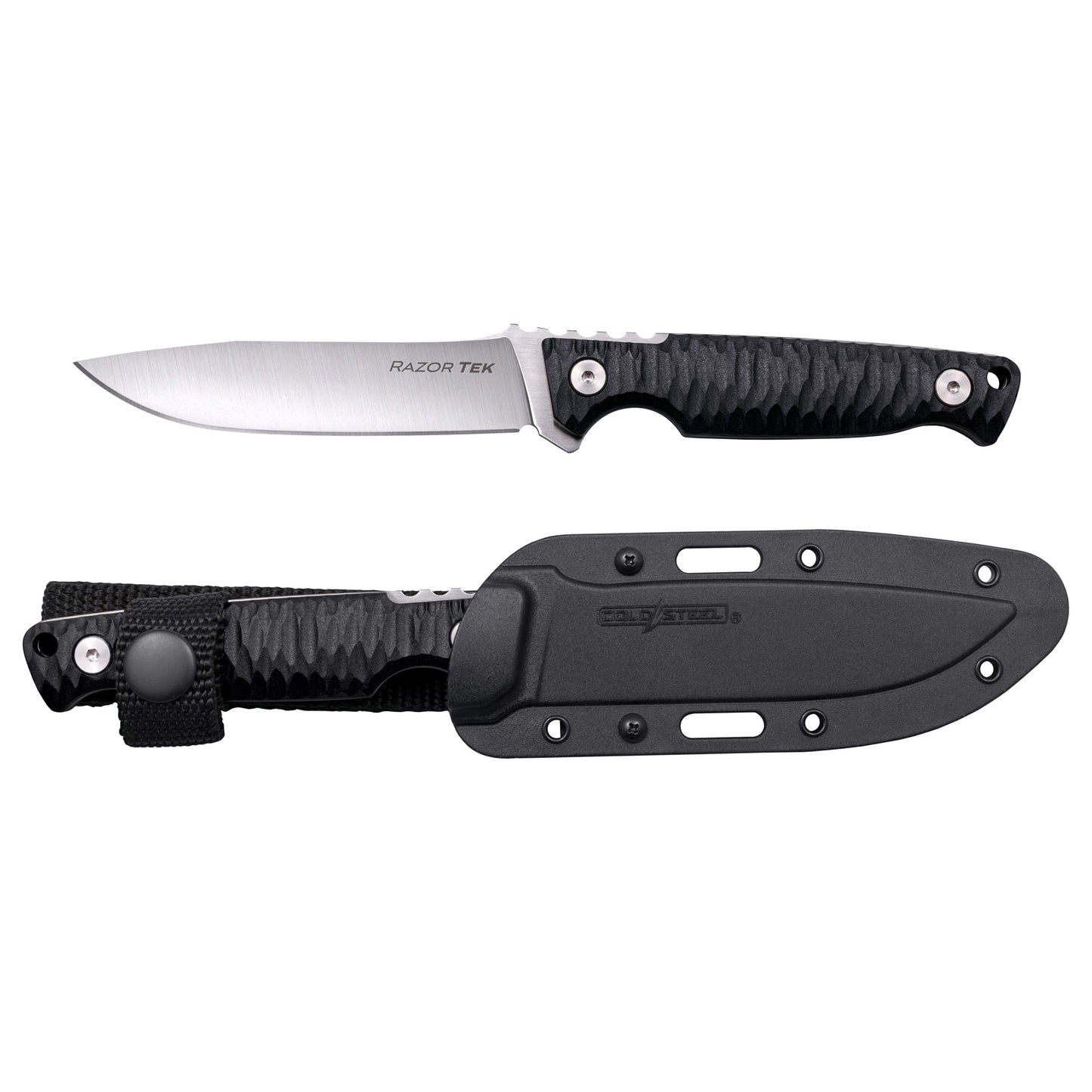 Cold STL Razortek 4" BLK W/sheath