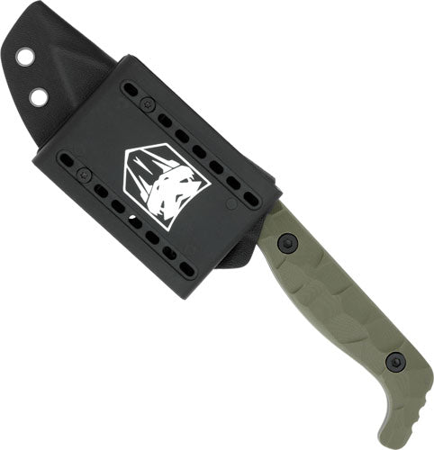 Cobratec Kingpin 4" Fixed BLD OD Green D2 Steel W/kdx Sheath