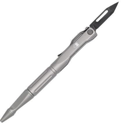Cobratec Scribe PEN Knife 1.5" Gray With Pocket Clip