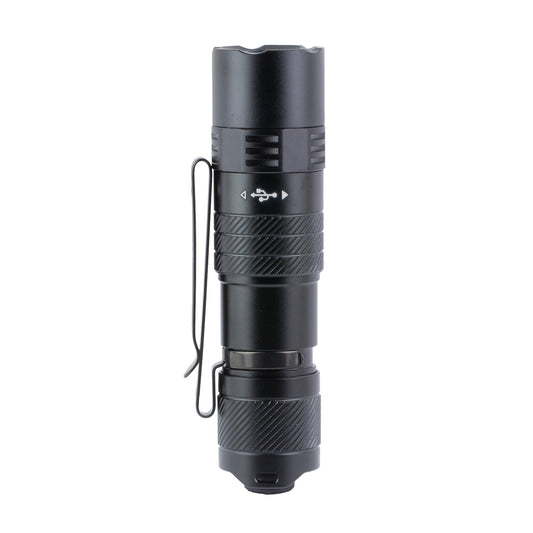 FENIX PD26R ACE, Flashlight, White LED, 1,300 Lumens, Anodized Finish, Black, Includes Rechargeable 18350 Battery and USB Type-C Charging Cable