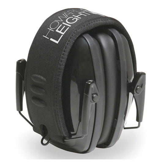 Howard Leight Leightning LOF Earmuff, Black, NRR 23, Folding