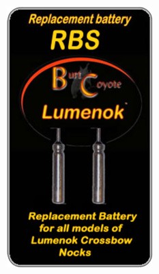 Lumenok Replacement Battery FOR Lighted Bolt Nock 2PK