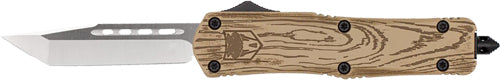 Cobratec Medium FS3 OTF 3" D2 Wood Grain Cerakote Tanto
