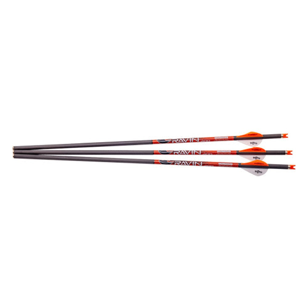 Ravin Xbow Arrow Carbon W/2" Offset Vanes 400gr .003" 3PK