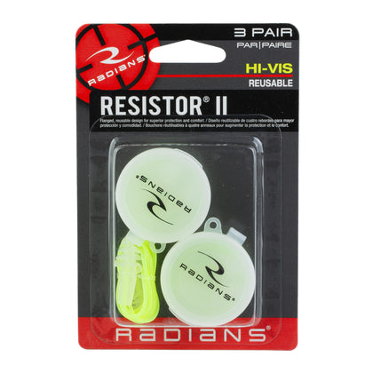 Reuse Cord Earplugs 3 PR PK High VIS