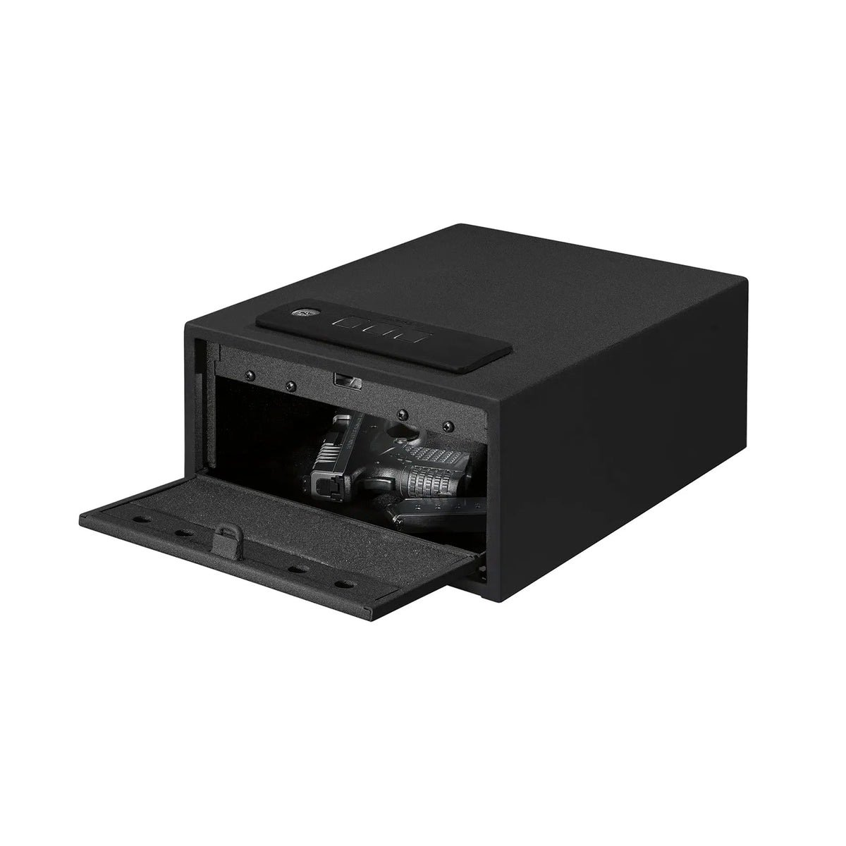 Stack-On Personal Safe, Matte Black, Electronic Key Pad, Medium