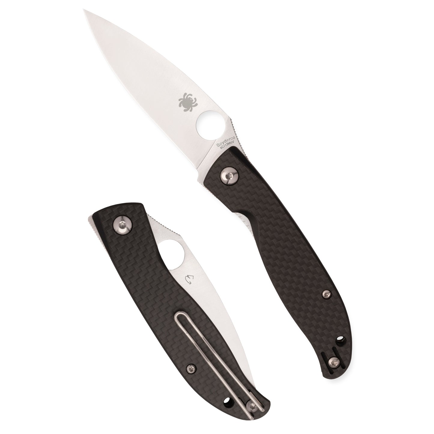Spyderco Mantra 4 CF 3.34" Blk/slv