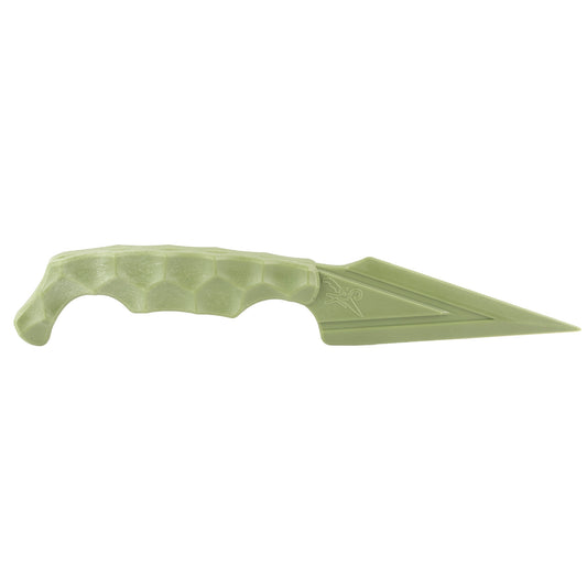 Stroup Knives Ultralite Non-Metallic, Fixed Blade Knife, 3.75" Dagger Blade, 7.5" Overall Length, Zytel Blade, Plain Edge, Matte Finish, Olive Drab Green, Includes Kydex Sheath