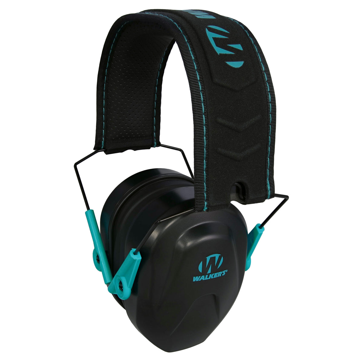 Walker's Razor Compact, Passive Earmuff, Optimized for Smaller Head Sizes, Teal