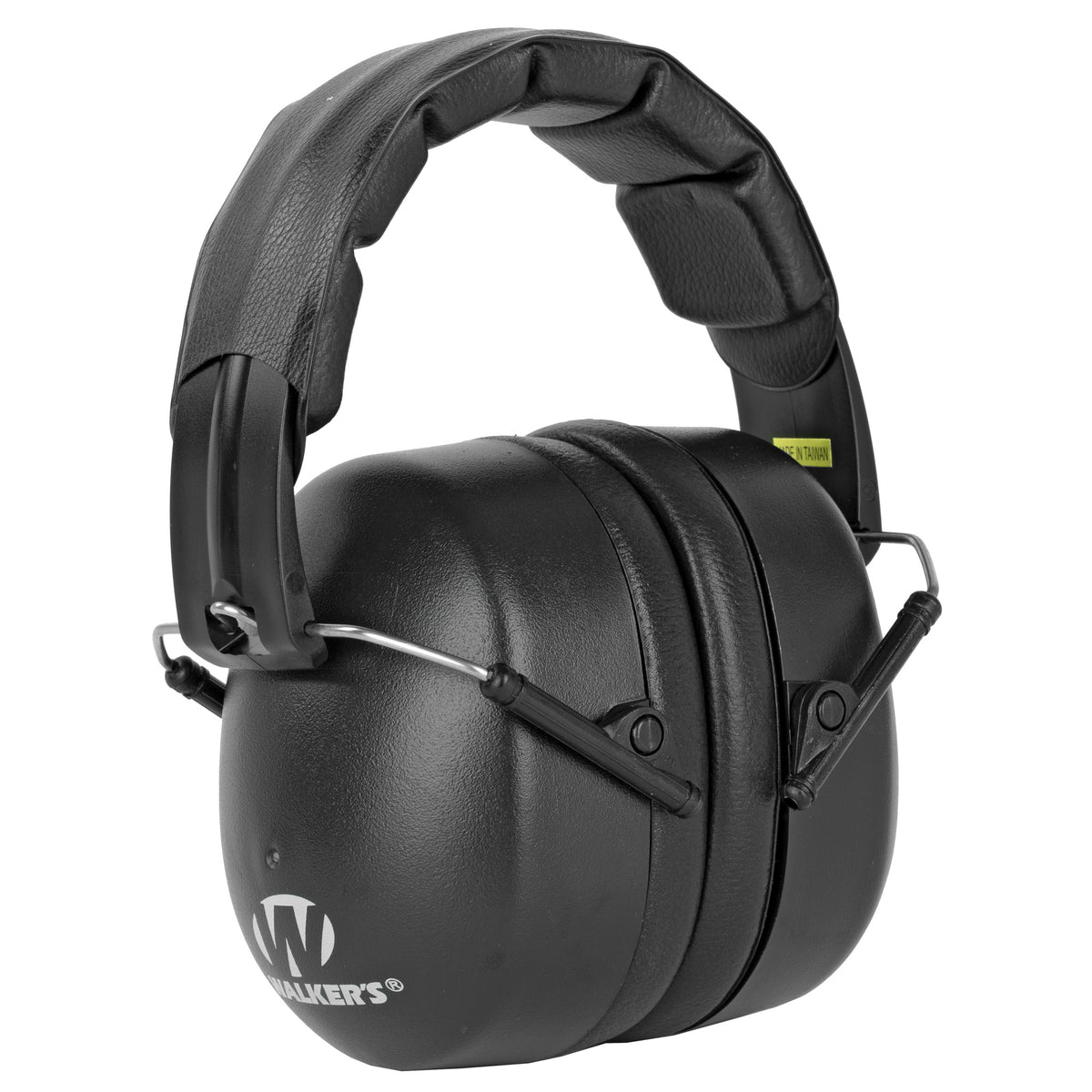 Walker's Earmuff, Folding, Padded Headband, Black