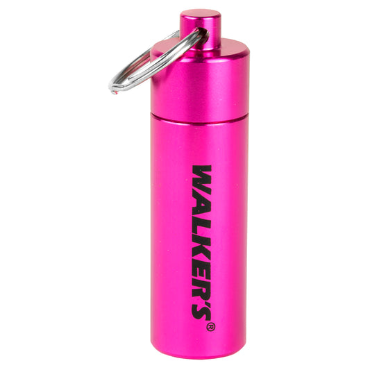 Walker's Ear Plug, Foam, 7 Pairs, Pink, Includes Case