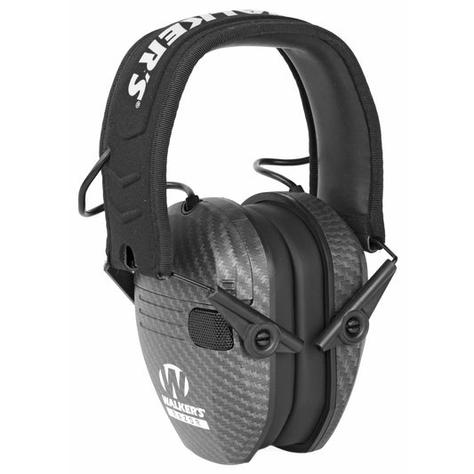 Walker's Razor, Electronic Earmuff, Carbon Fiber, 1 Pair