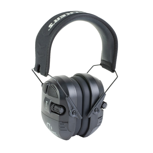 Walker's Ultimate Power Muff, Electronic Earmuff, Quad Microphones, Black
