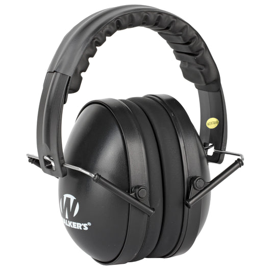 Walker's Compact and Women Folding Earmuff, Black, 1 Pair, Will Not Fit Adults - Ideal For Smaller Heads