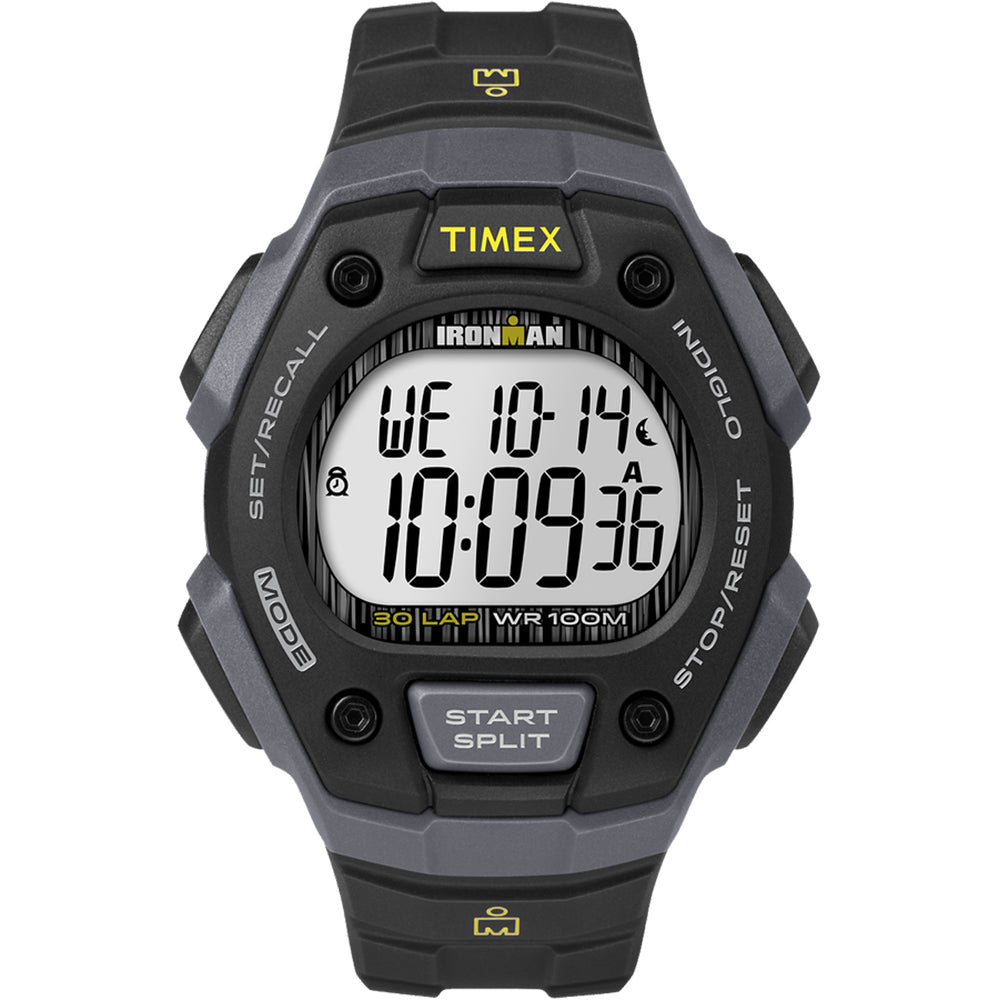 Timex IRONMAN® Classic 30 Lap Full-Size Watch - Black/Yellow