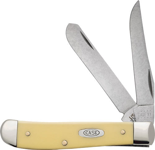 Case Knives Yellow Synthetic Smooth Mini Trapper
