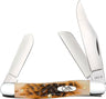 Case Knives Amber Bone Peach Seed JIG Stockman