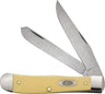 Case Knives Yellow Synthetic Smooth Trapper