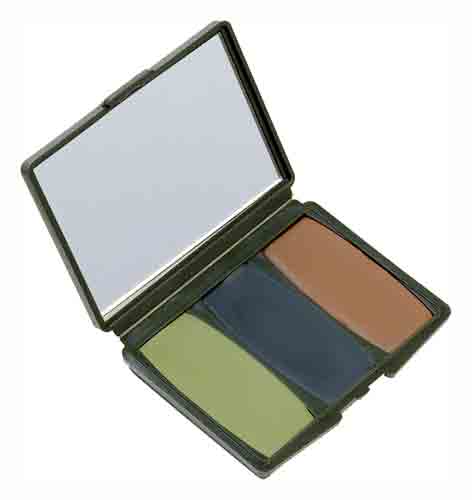 HS Face Paint Woodland Camo Compac - Green Black Brown