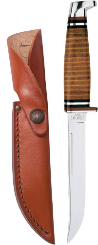 Case Knives Leather Utility Hunter With Leather Sheath