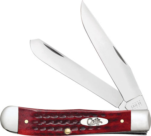 Case Knives Pocket Worn OLD RED Bone Corn COB JIG Trapper