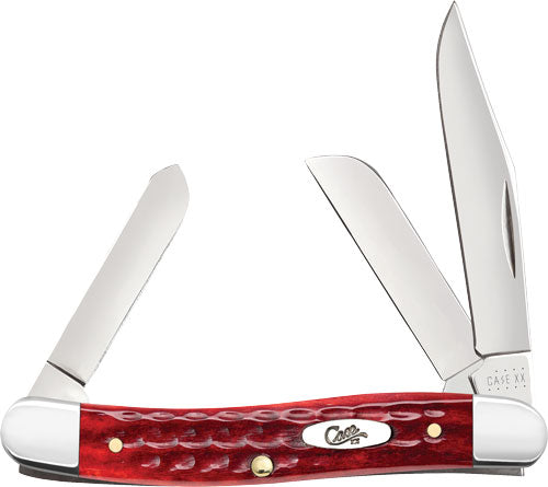 Case Knives Pocket Worn OLD RED Bone Corn COB JIG Stockman