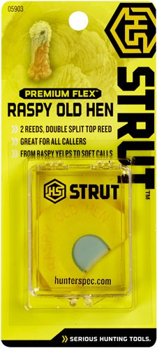 HS Strut Turkey Call Diaphragm Prem Flex Raspy OLD HEN