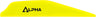 Bohning Alpha AR 1250 Vane 2.8" Neon Yellow 36pk