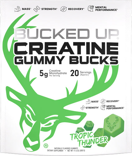 Bucked UP Creatine Gummies Tropic Thunder 20 Servings
