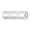Trident Marine 5/8" x 50' Clear Reinforced PVC Hose Tubing Red & Blue Tracer