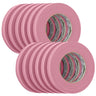 FrogTape CP 325 Medium-High Adhesion Masking Tape - 18MM x 55M x 12-Pack - Pink - Rated f/325°F