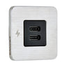 Scanstrut TILE USB-C Interior Charging Socket - 12/24V - Stainless Steel Bezel