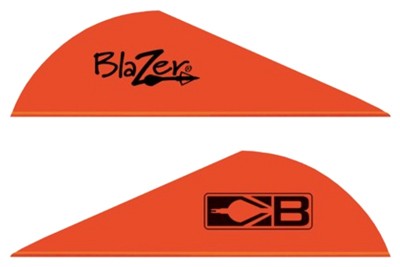 Bohning Blazer Vanes 2" Solid Neon RED 100pk
