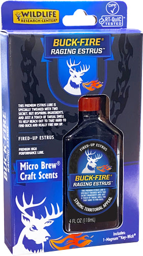 WRC Deer Lure Buck-fire Raging Estrus 4FL Ounces