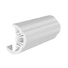 TACO SuproFlex Rub Rail Kit w/Flex Vinyl Overlay Insert - 2"H x 1-1/4"W x 80'L - White w/White Insert