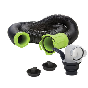 Thetford Titan Premium 15' Sewer Hose Kit w/Universal Bayonet Connection & 5-in-1 Sewer Adapter w/Handle