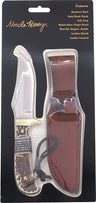 Uncle Henry Knife Staglon 4" Caper W/leather Sheath
